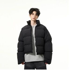 Realtakai Black Puffer Jacket